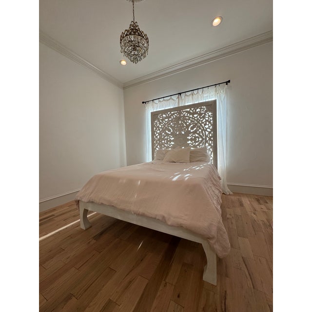 Early 21st Century Hand-Carved Anthropologie Lombok Bed For Sale - Image 5 of 5