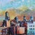 Base Defensive Formation by Josh George | Mixed Media Water Tower Cityscape For Sale