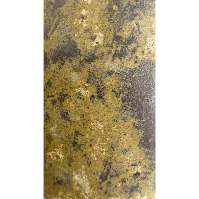 Mediterranean Mustard Colored Olive Jar, Terracotta, Rustic For Sale In Los Angeles - Image 6 of 10
