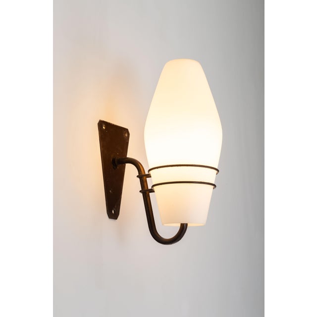 Large Outdoor Lamp in Metal and Opal Glass For Sale - Image 5 of 13