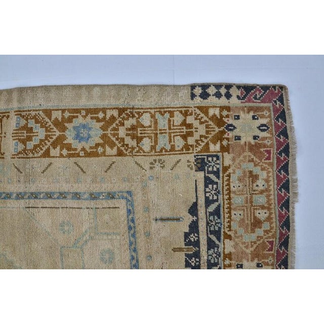 Vintage Turkish Rug, Japandi Style Neutral Area Rug For Sale - Image 9 of 10