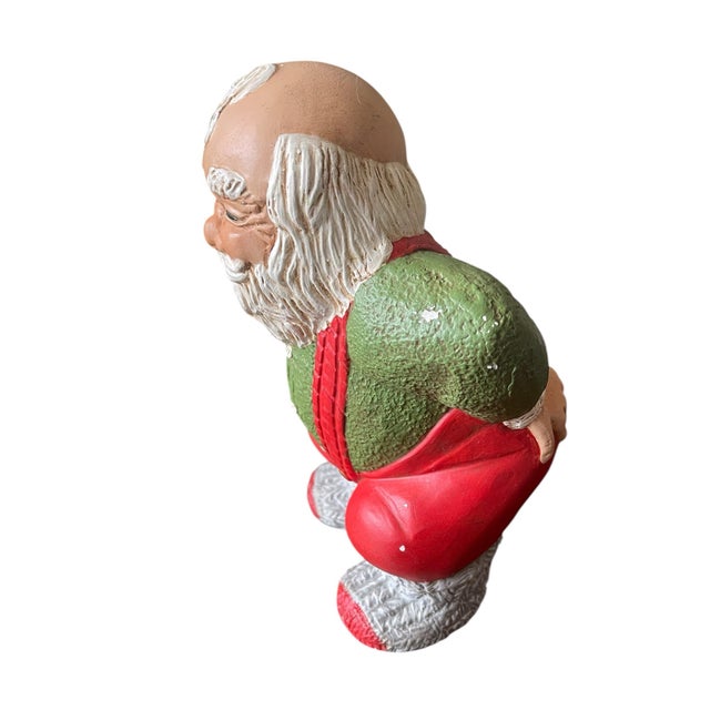 Ceramic Vintage Mr. & Mrs. Santa Claus Warm Buns Figures-a Pair For Sale - Image 7 of 12
