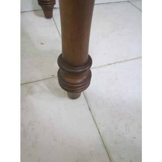 1980s 1980s Tommy Bahama Style Writing Desk One Drawer Medium Tone For Sale - Image 5 of 12