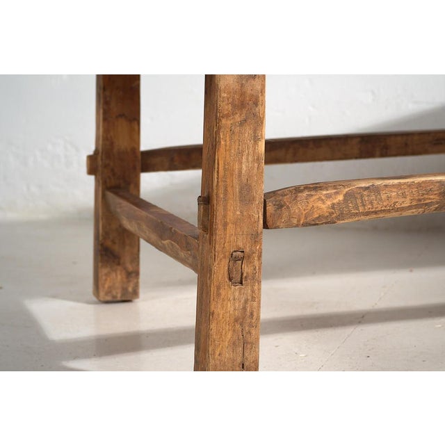 Brown Antique Long Coffee Table, 1900 For Sale - Image 8 of 13