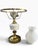 Vintage Hobnail Milk Glass & Brass Hurricane Table Lamp With Turned Wood Accent For Sale In Portland, ME - Image 6 of 10