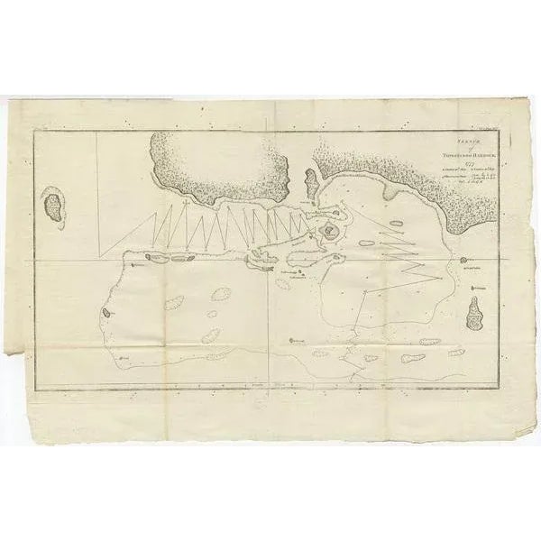 Antique map titled 'Sketch of Tongataboo Harbour (\.)'. Antique map of the harbour of Tongatabu, one of the Tonga Islands....