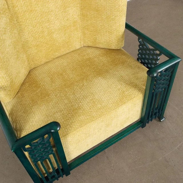 Textile Vintage Prototype of Armchair in Foam and Velvet, 1980s For Sale - Image 7 of 11