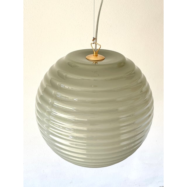 Vintage Modulo S40 Murano Ceiling Lamp by Toso - Massari for Leucos, 1990s For Sale - Image 9 of 16