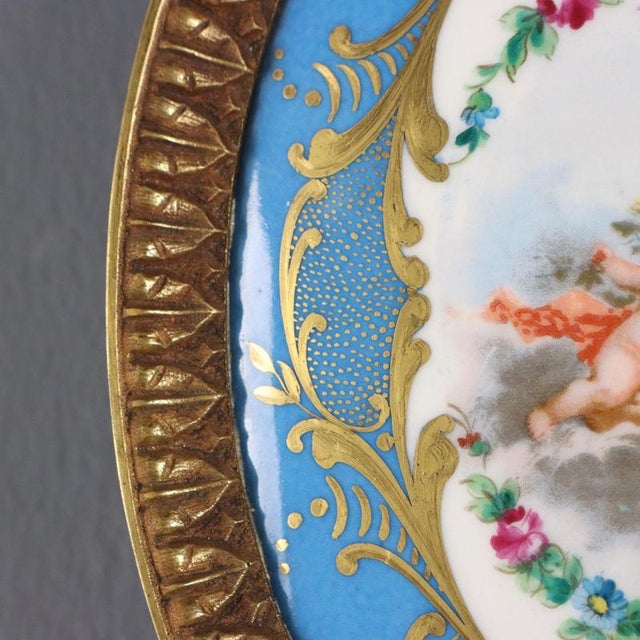 Bronze and Porcelain Sconce from Sèvres For Sale - Image 5 of 8