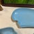1970s Instant Collection of Blue Frankoma Lazy Bones Ceramic Kitchen Accessories- Set of 4 For Sale - Image 4 of 7