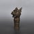 This is a finely cast vintage Chinese pure silver cane handle, shaped as the head of a mythical dragon from the Chinese...
