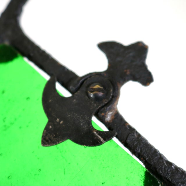 Late 19th Century Antique Cast Iron Lightning Rod Arrow With Green Glass Tail For Sale - Image 11 of 12
