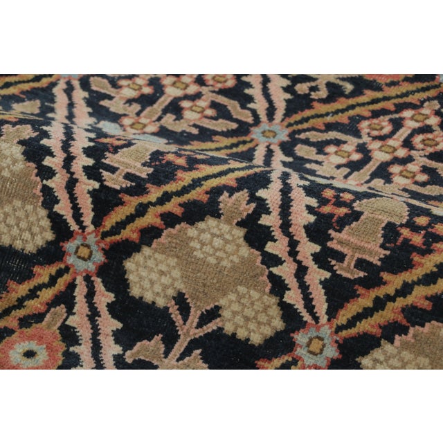 Oversized Vintage Joshagan Persian Rug in Floral Geometric Pattern - Rug & Kilim For Sale In New York - Image 6 of 6