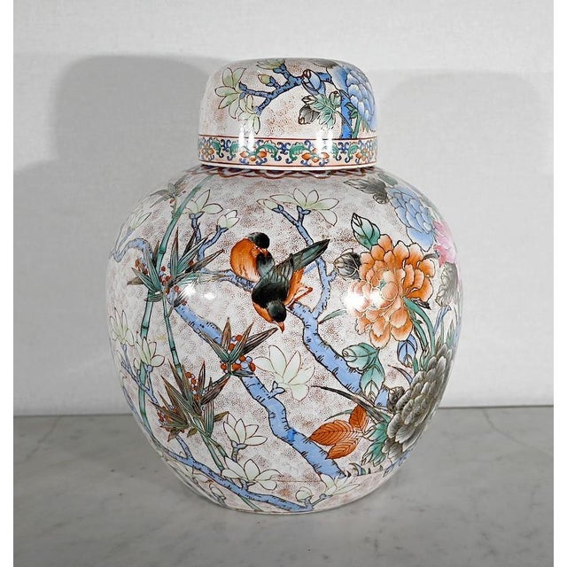 Blue Antique Chinese Lid Pot, 1890s For Sale - Image 8 of 18