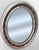 Traditional Irish Ebonized and Silver Parcel Gilt Oval Wall Mirror (H 23 1/4 X W 19 1/4) For Sale - Image 3 of 9