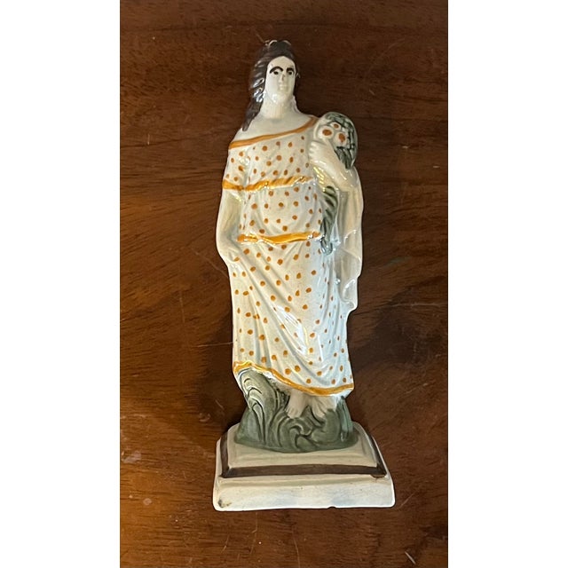 Antique 18th Century English George III Staffordshire Pearlware Four Seasons Figure Depicting Summer For Sale - Image 10 of 11