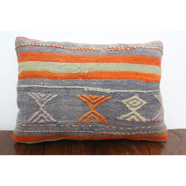 Turkish Kilim Decorative Pillow Cover - 14"x19.5" For Sale - Image 9 of 9