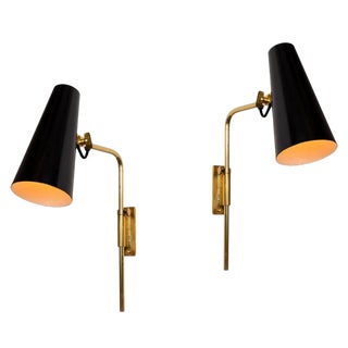 1950s Paavo Tynell Wall Lights for Taito Oy-A Pair For Sale