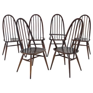 Beech Dining Chairs, Denmark, 1960s, Set of 6 For Sale
