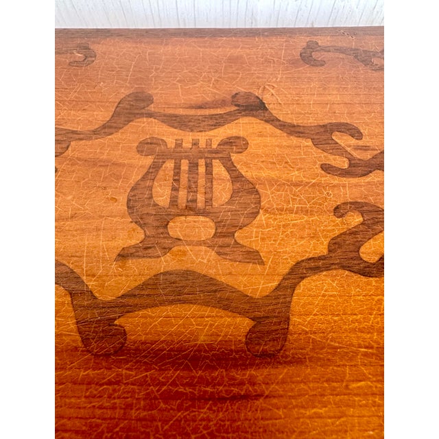 Early 20th Century Rare Antique Coast Guard Handmade Inlaid Travel Backgammon Set For Sale - Image 5 of 12