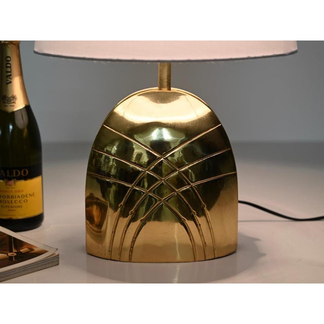 Paolo Piva Large Vintage Italian Brass Table Lamp by Paolo Piva, 1970s For Sale - Image 4 of 16