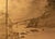1960s Shōwa Era Japanese Byobu Screen "Landscape With Bridge" on Gold Background For Sale - Image 14 of 18