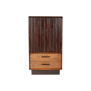 60s Lane Rosewood & Walnut Armoire For Sale
