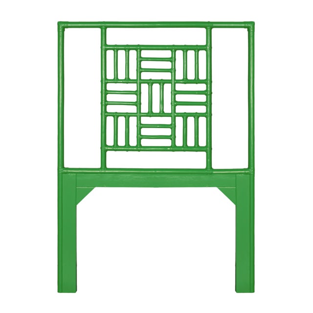 Not Yet Made - Made To Order Finn Platform Bed Twin - Bright Green For Sale - Image 5 of 12