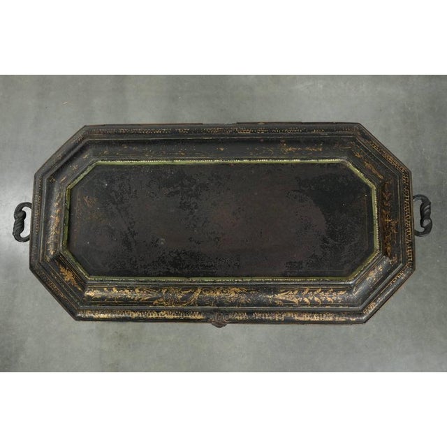 Metal Antique 19th Century Chinoiserie Coal Bin For Sale - Image 7 of 16