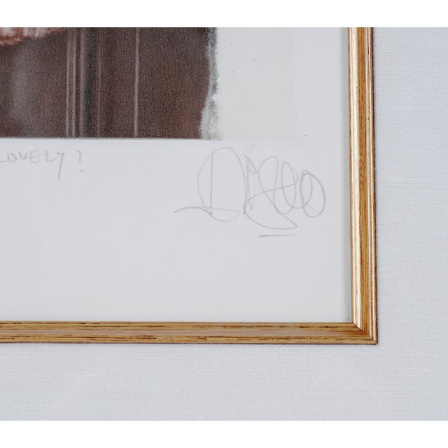 Late 20th Century Willi Kissmer "Where Did You Go to My Lovely" Limited Edition 119/250 Aquatint Print Framed, Matted & Ready to Display For Sale In San Diego - Image 6 of 9