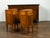 Wood Pair of Italian 1800s Walnut Demilune Bedside Tables with Tambour Doors For Sale - Image 7 of 10