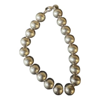Vintage Tiffany Staring Silver Beaded Bracelet For Sale