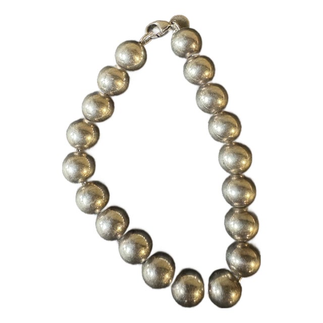 Vintage Tiffany Staring Silver Beaded Bracelet For Sale