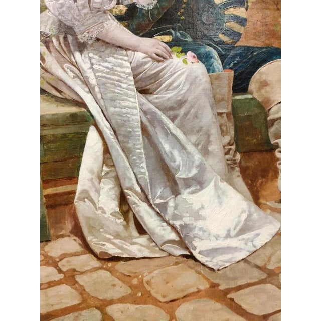 Giovanni Battista Filosa, Figures, 19th Century, Oil on Canvas For Sale - Image 10 of 13