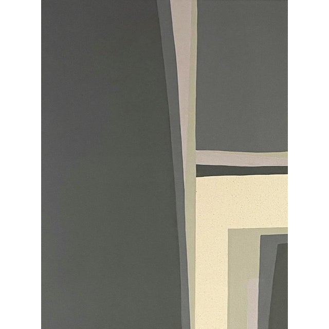 Contemporary Holland Geibe l "Do You Remember That Time?" Contemporary Geometric Abstract Hard-Edge Painting, 2022 For Sale - Image 3 of 7