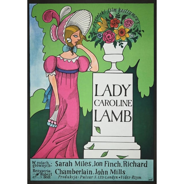 Lady Caroline Lamb is an original vintage poster realized in 1974. Good condition.