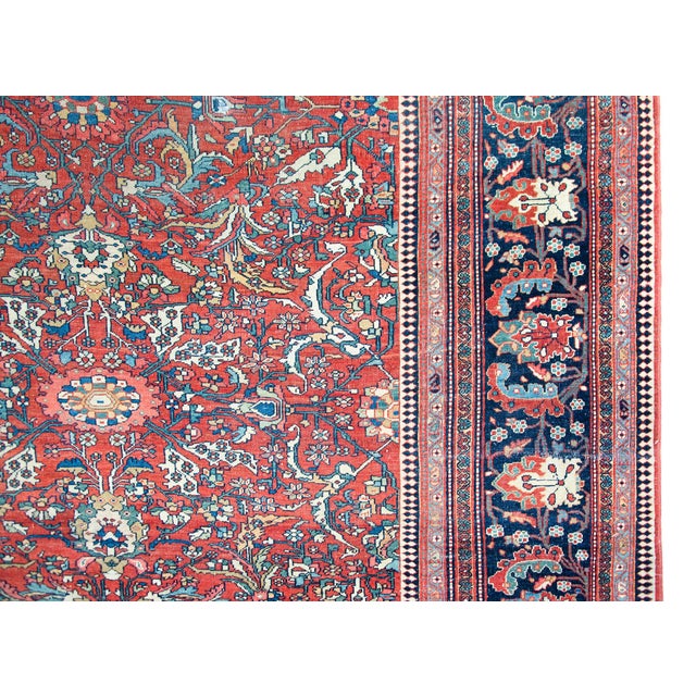 Late 19th Century Persian Sarouk Farahan Rug For Sale - Image 9 of 14