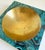 A richly finished square vide-poche or ashtray with a deep, round well. Design by Aldo Tura, circa 1960s, Italy. The piece...