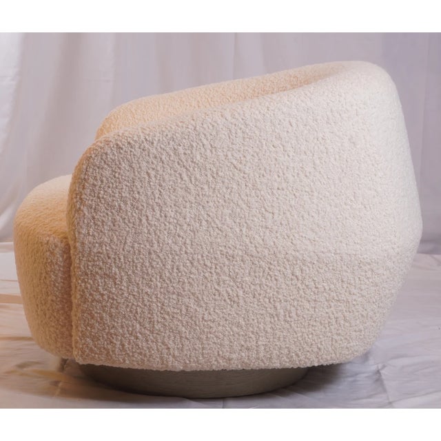 Eggshell Contemporary Studio Sumo Lounge Chair Attributed to Holly Hunt For Sale - Image 8 of 10