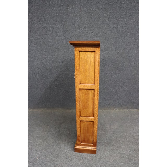 Emile Gallé Style Art Nouveau Oak Hanging Pantry Cupboard For Sale - Image 9 of 13