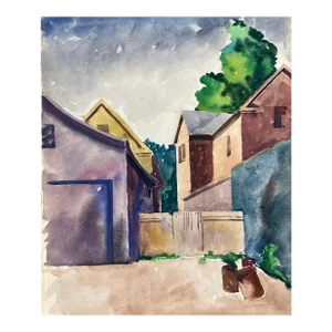 1930s James Wilson Alley Watercolor