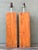 Wood Vintage Boho Wood Block Lamps - A Pair For Sale - Image 7 of 7
