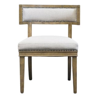 Four Hands Furniture Carter Contemporary Modern White Washed Oak Dining Side Chair For Sale