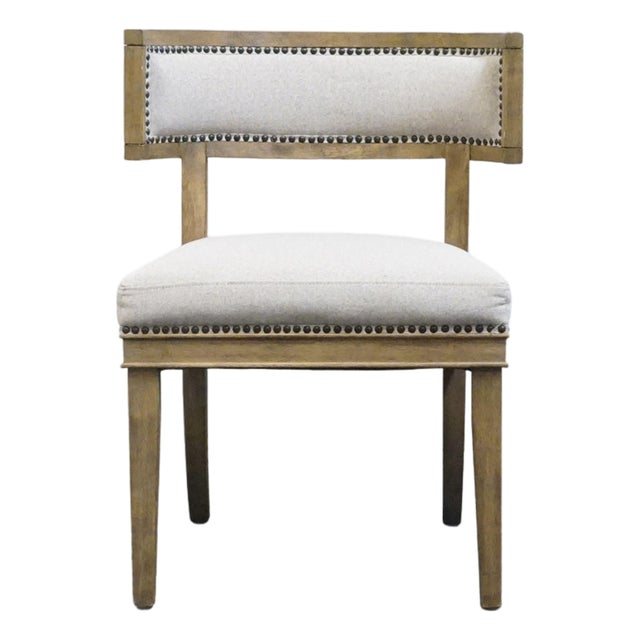 Four Hands Furniture Carter Contemporary Modern White Washed Oak Dining Side Chair For Sale