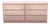 Postmodern Pink Gloss Laminate Waterfall Dresser For Sale