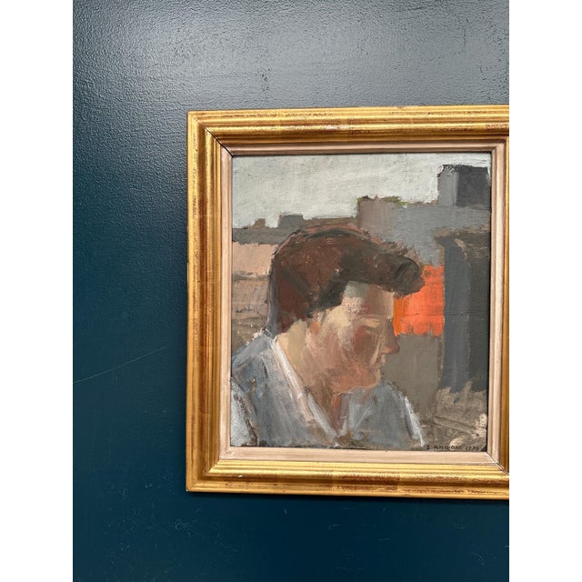 Sigrid Aminoff Oxenstierna, Figure in Profile, 1974, Oil on Panel, Framed For Sale - Image 18 of 18
