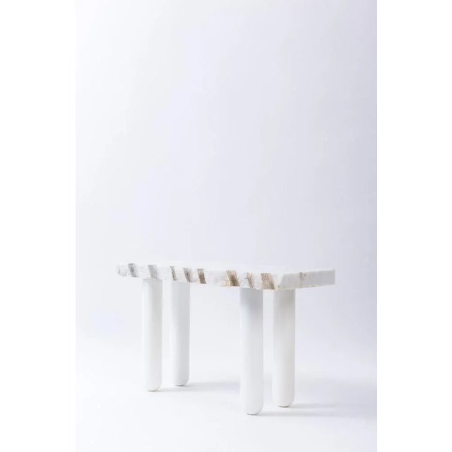 Marbled bench "neo-ancient" - savvaz laz dimensions: 45 x 80 x 30cm materials: marble and polyacetal rods savvas laz is a...
