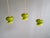 Mid-Century Modern Vintage Pendant Lights in Green Opaline Glass, 1960s, Set of 3 For Sale - Image 3 of 16