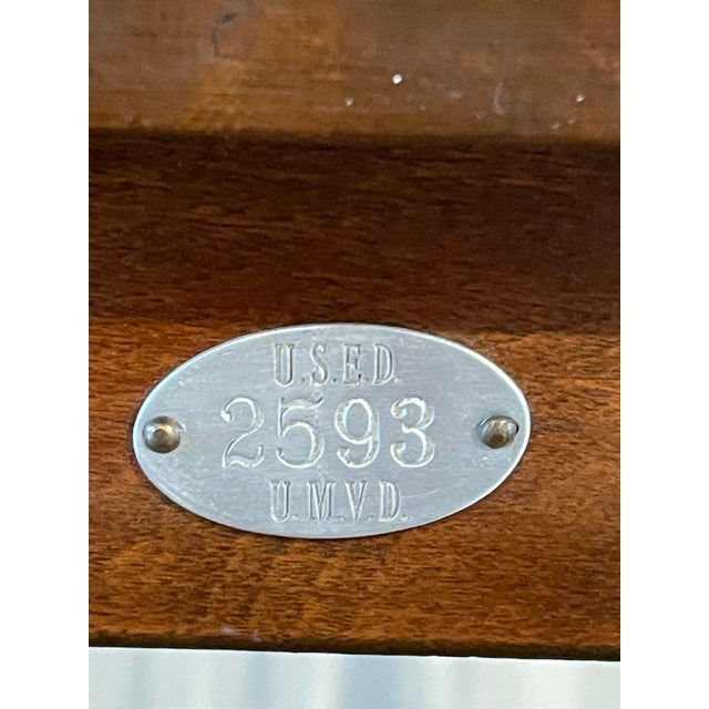 Vintage Wooden Office Arm Chair For Sale In Madison - Image 6 of 6