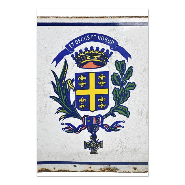 Enameled Advertising Sign from La Slavia For Sale - Image 3 of 7